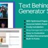 Text Behind Image Generator